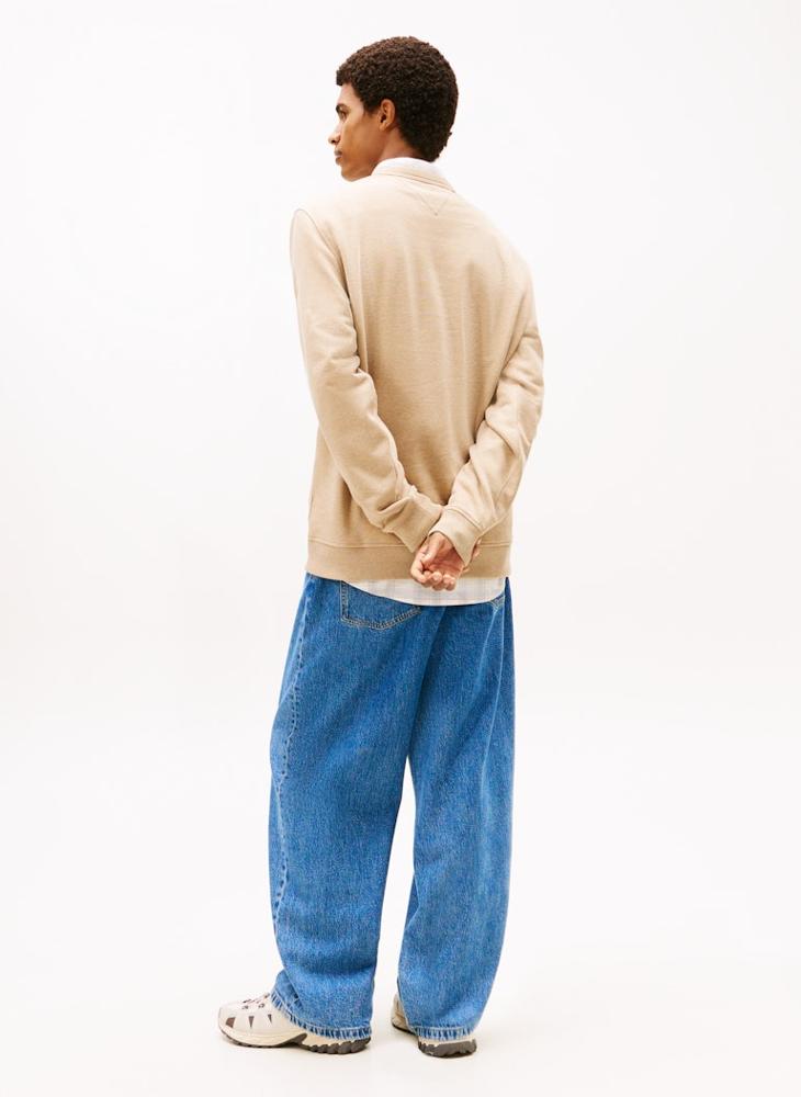 TOMMY JEANS Tommy Badge Terry Crew Neck Sweatshirt - Image 2