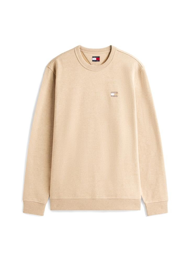 TOMMY JEANS Tommy Badge Terry Crew Neck Sweatshirt - Image 5