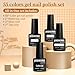 JODSONE 60 PCS Gel Nail Polish Set with 5 Bottles of Base and Glossy Matte Top Coat Soak off Gel Nail Set Suitable for All Seasons Gifts - Image 3