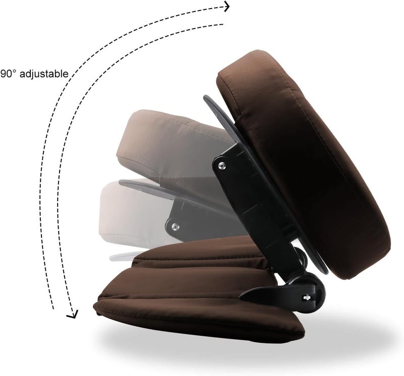 TRENDBOX Face Down Tabletop Massage Kit Adjustable Headrest Pillow - Dark Brown - Image 3