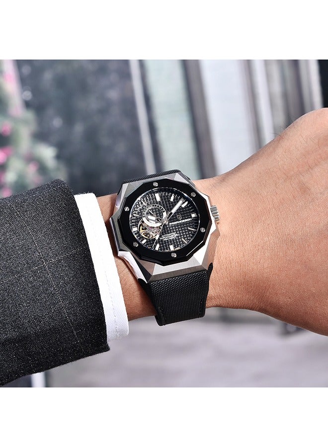 PAGANI DESIGN Men's Automatic Watches 42mm Unique Stainless Steel Mechanical Wrist Watches for Men Japanese NH39 Movement - Image 2