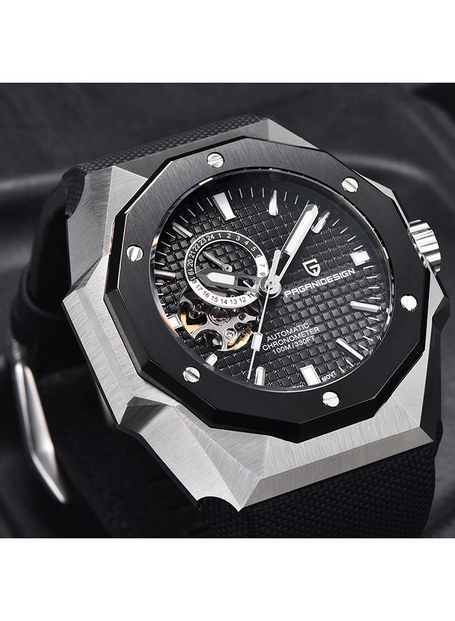 PAGANI DESIGN Men's Automatic Watches 42mm Unique Stainless Steel Mechanical Wrist Watches for Men Japanese NH39 Movement - Image 5
