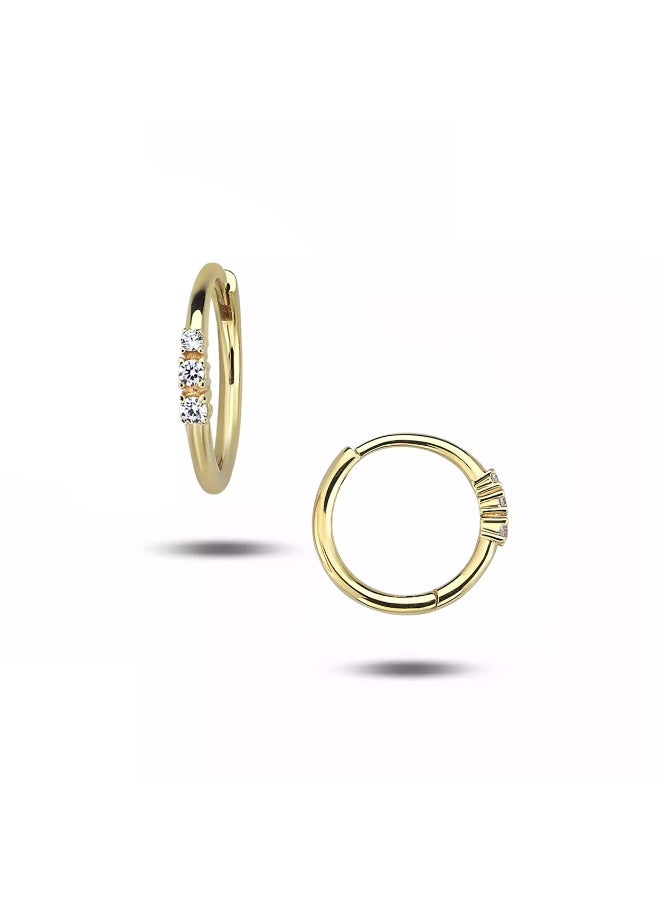 Ruby Art Gold 18K Pure Gold Girl’s Earrings – Elegant Lightweight  - 2.09 Gram - Image 1