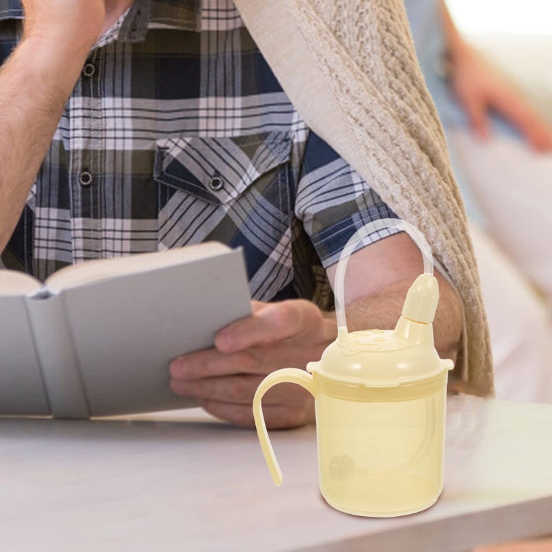 Amosfun Convalescent Feeding Cup With Straw For Elderly Liquid Diet Spill Proof Mug For Disabled Patients For Soups Porridge And Water Easy To Carry - Image 4