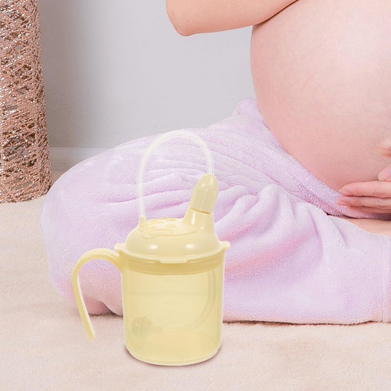 Amosfun Convalescent Feeding Cup With Straw For Elderly Liquid Diet Spill Proof Mug For Disabled Patients For Soups Porridge And Water Easy To Carry - Image 3