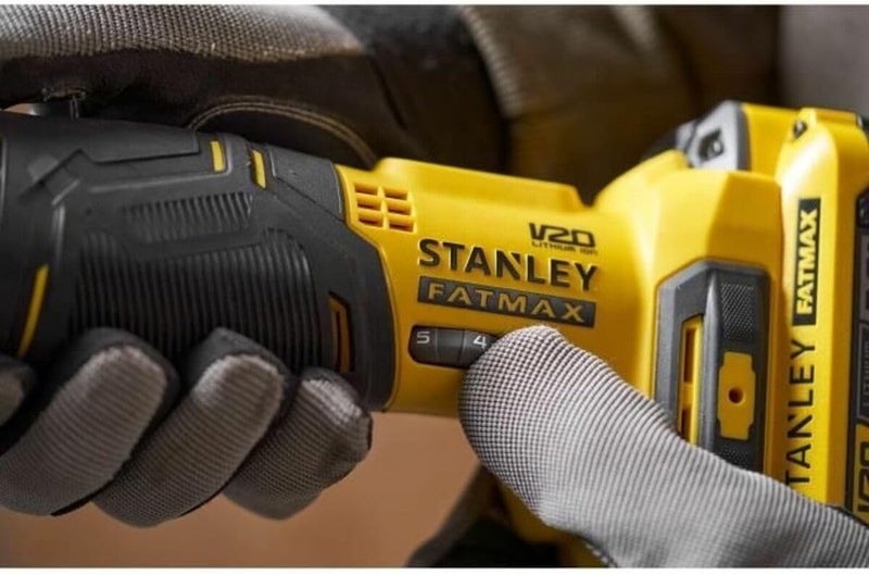 ستانلي أداة متعددة الاستخدامات لاسلكية متذبذبة من فاتماكس V20، 18 فولت، 1800 دورة في الدقيقة، باللونين الأصفر والأسود - Image 5