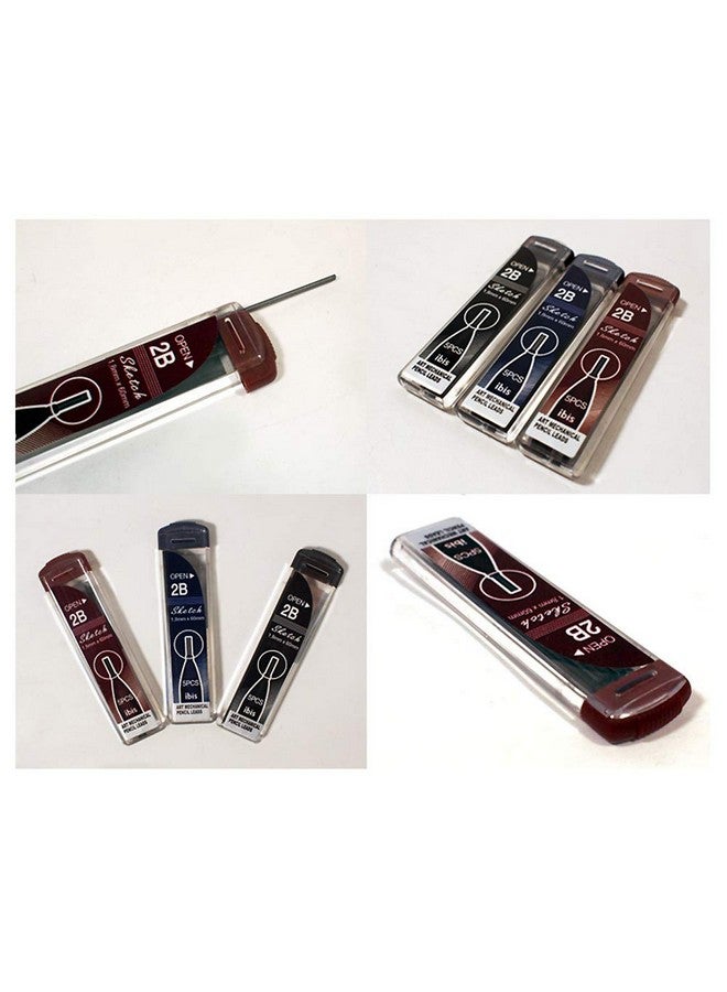 IBIS 2B 1.8Mm Art Mechanical Sketch Pencil Leads Set Of 3 - Image 2