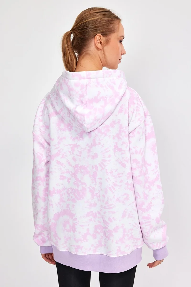 Alexander Gardi Batik Hooded Raised Oversize Sweatshirt UN-757A07