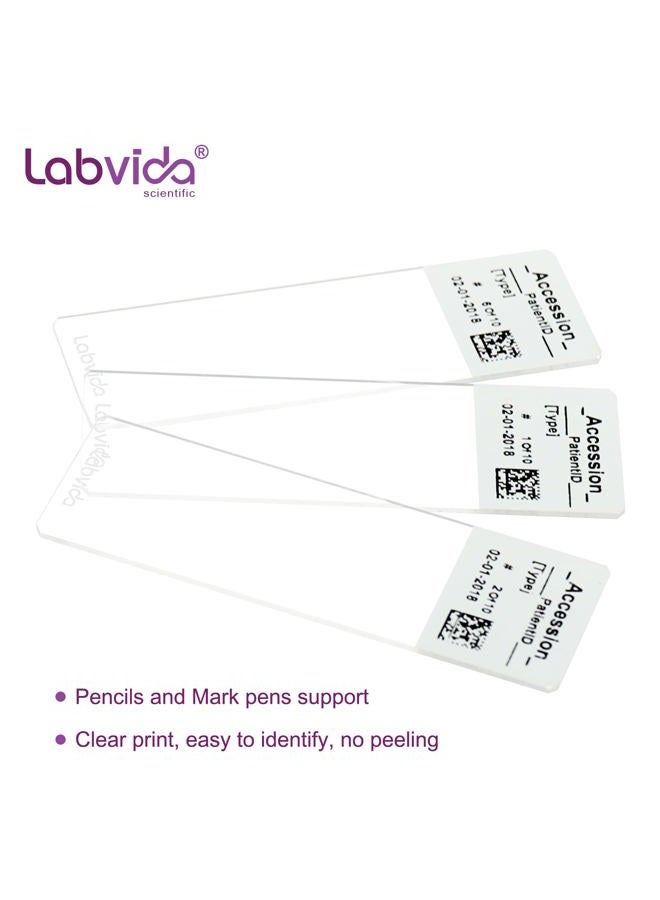 Labvida 144pcs of Pre-Cleaned White Color Frosted Microscope Slide, Dim.75mmx25mm, Super Grade Glass, Ground Edges, 45° Safety Corners, LVQ034W - Image 5
