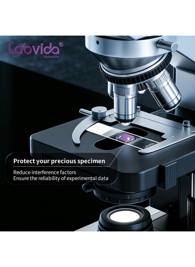 Labvida 144pcs of Pre-Cleaned White Color Frosted Microscope Slide, Dim.75mmx25mm, Super Grade Glass, Ground Edges, 45° Safety Corners, LVQ034W - Image 4