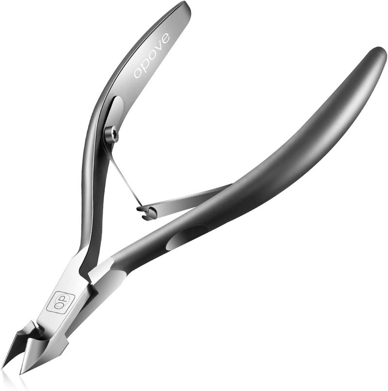Spec compliant trusted quality Cuticle Trimmer 3/4 Jaw Extremely Sharp Cuticle Nippers Scissors Stainless Steel Clippers Cutter Remover Pedicure Manicure Nail Tool, X7, Space Gray… Low wear optimized build - Image 1