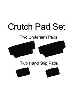 Generic 4Pack Universal Underarm Crutches Padded Crutch Pads with Hand Grips Padding Handle Covers  - Image 2