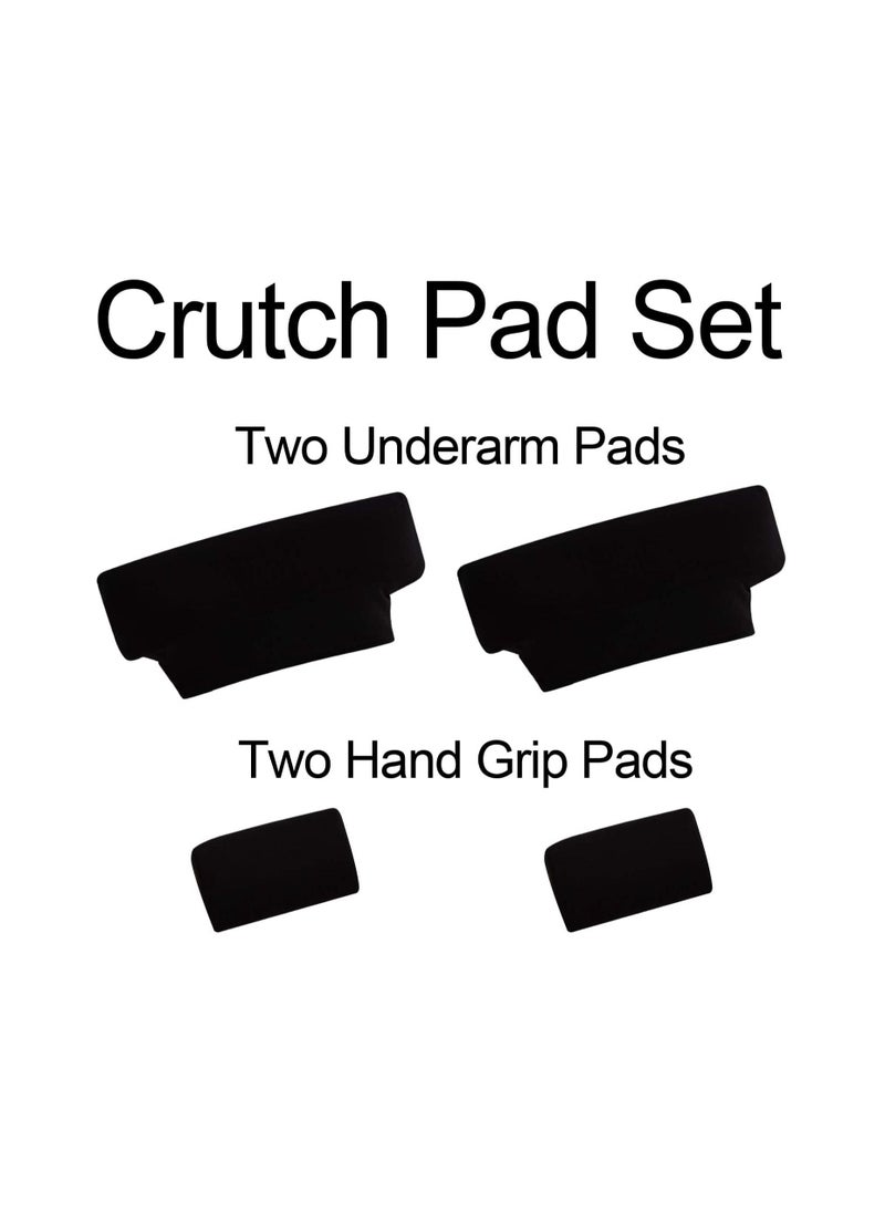 Generic - 4Pack Universal Underarm Crutches Padded Crutch Pads with Hand Grips Padding Handle Covers - Image 1