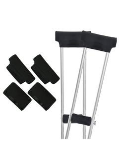 4Pack Universal Underarm Crutches Padded Crutch Pads with Hand Grips Padding Handle Covers
