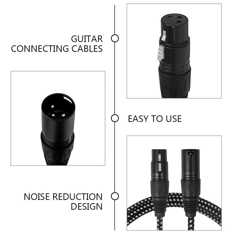 3 Meter XLR Microphone Cable Balanced Audio Cord for Guitar Bass Noise Reduction - Image 5
