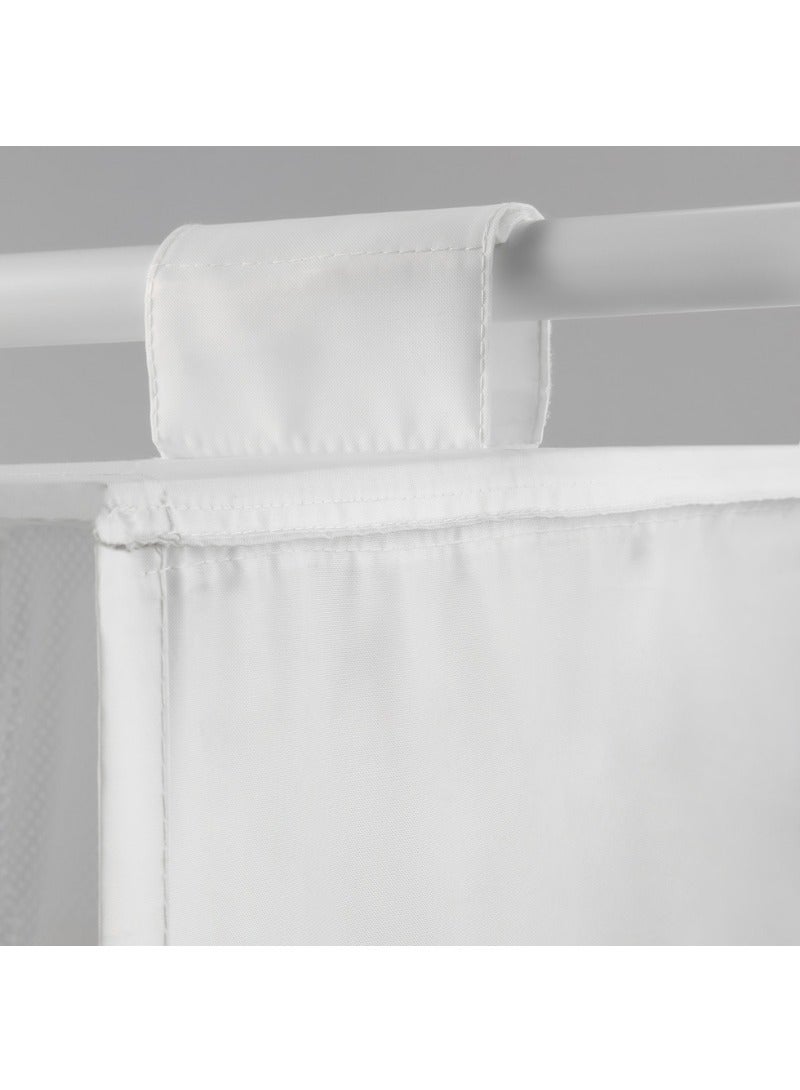 سكاب تخزين مع ٦ أقسام، أبيض، ٣٥x٤٥x١٢٥ سم - Image 2