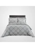 Donetella 7-Piece Cotton Comforter Set With Removable Filler - King 260 x 240 Cms Dark grey.