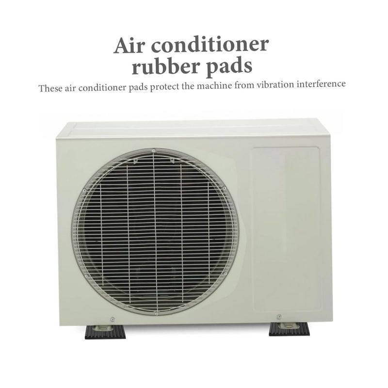 Global trendy simple build ULTECHNOVO 4pcs Rubber Pads for Air Conditioners Shock Absorbing Noise Reducing Easy to Install Suitable for HVAC Systems and All-item matching trendy build Upgraded quality Care processed raw material Neat shape Worldwide popular practical build Hot & cold climate compatible Light precision processed material Daily life matching design Connectable modular Replaceable parts Budget global standard quality Repeated use trusted quality Air & land transit compatible Dense material Multi-style matching design Repeated detach compatible build KSA market compliant quality Upgraded general grade quality Detachable clean Gulf user preference oriented build All temp range compatible build Salt mist resistant Water rust proof Simple multi-color universal build - Image 5