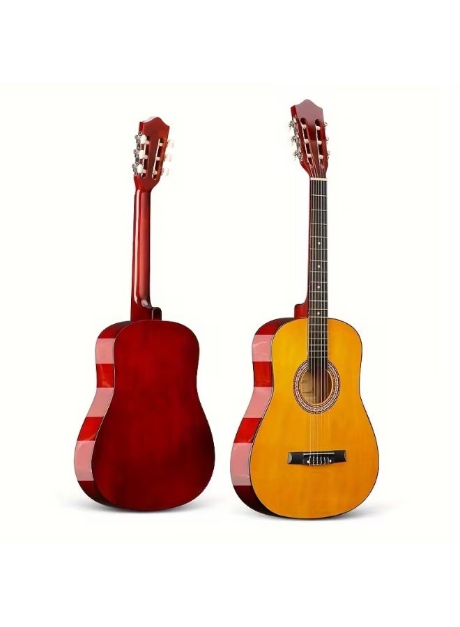 39-inch Classical Guitar Six-String Nylon String Acoustic Guitar.(Yellow Natural)
