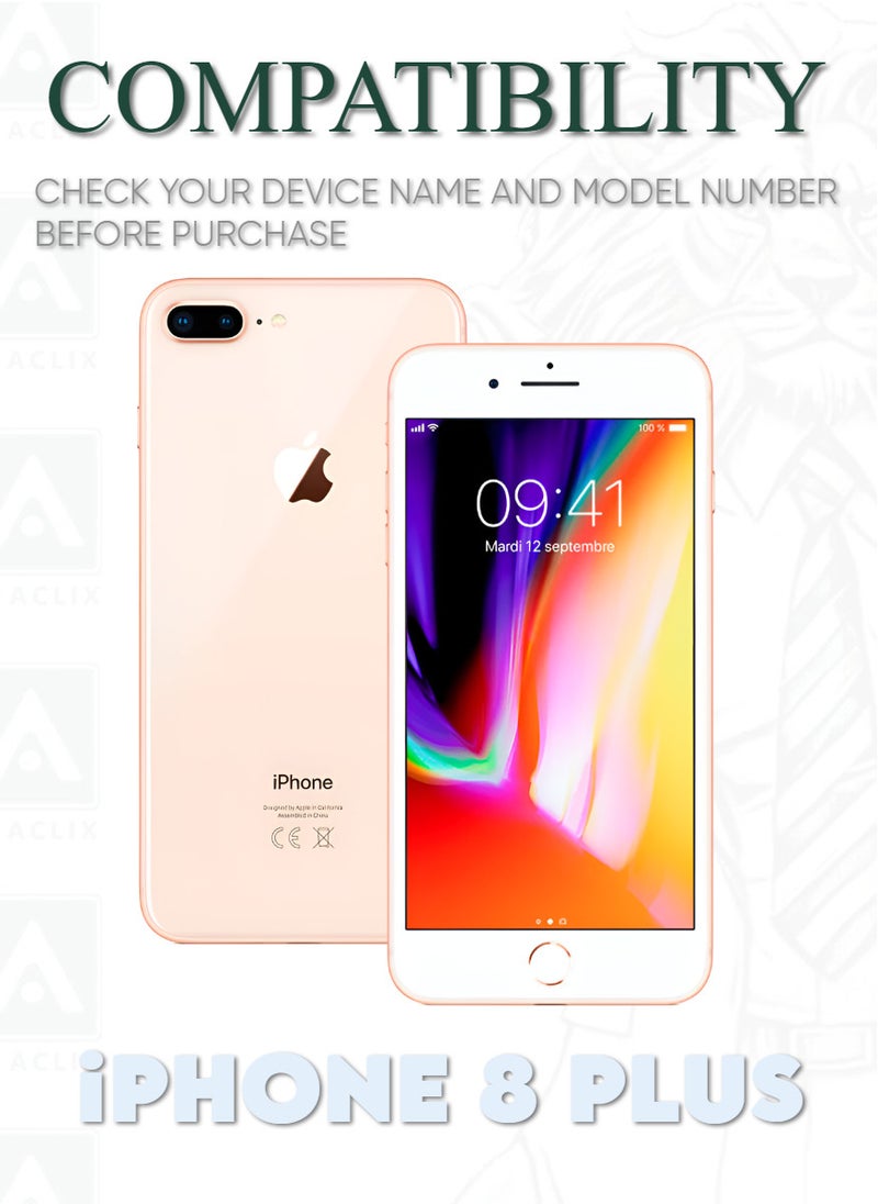 ACLIX Antistatic ESD Dustproof Premium Quality High Definition Anti-Spy Privacy Tempered Glass Screen Protector Designed For  iPhone 8 Plus - Image 2