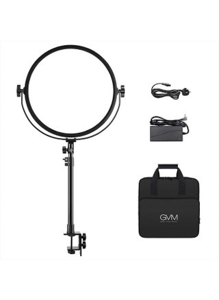 GVM Key Light, 14" LED Video Light with APP Control, Bi-Color Round Lighting, Ultra Thin 60W 3200-5600K Dimmable LED Soft Light with Table Stand for Gaming Studio YouTube Wedding Live Streaming - pzsku/Z17BAC4741B3C502DA2E0Z/45/_/1684439808/cc34226c-3c6a-4f4a-97b6-9c7f0ff00af4