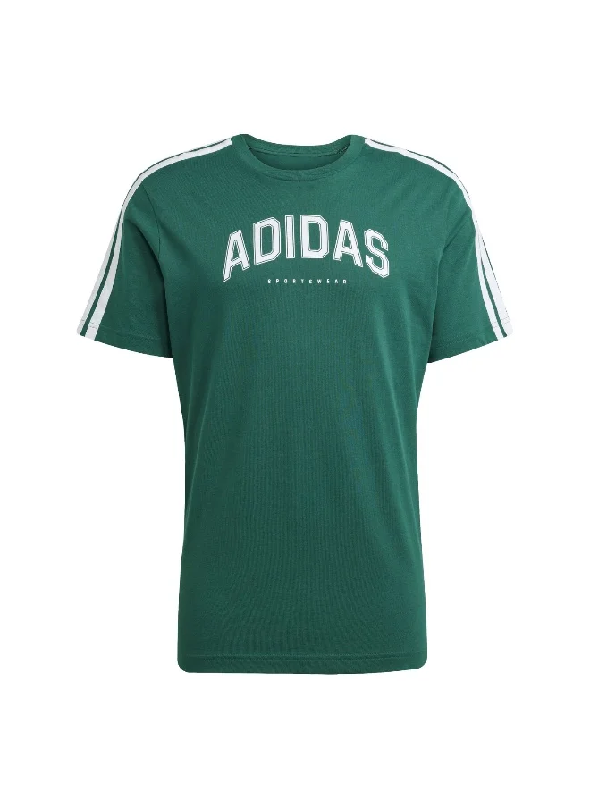 اديداس adidas codes collegiate linear men graphic t-shirt