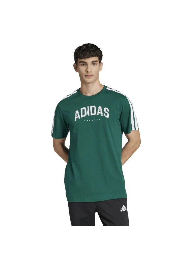 اديداس adidas codes collegiate linear men graphic t-shirt