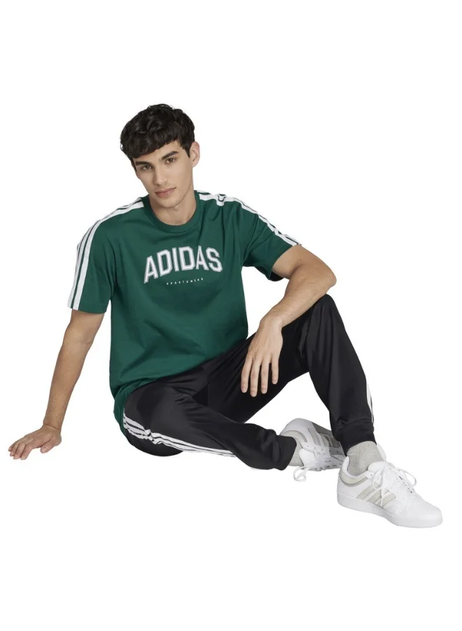 Adidas codes collegiate linear men graphic t-shirt