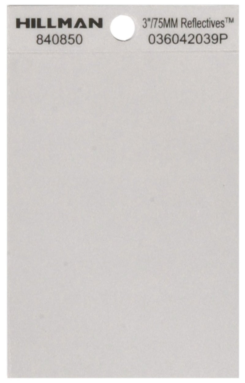 Hillman 840850 3" Black and Silver Reflective Poly-Film Adhesive Space - Image 3
