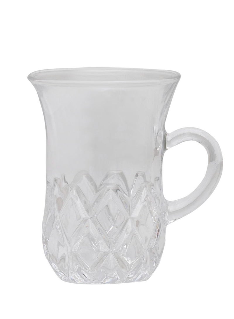 Alsaif Gallery Max Glass Tea Cup Set With Handle, 6 Pieces - Image 3