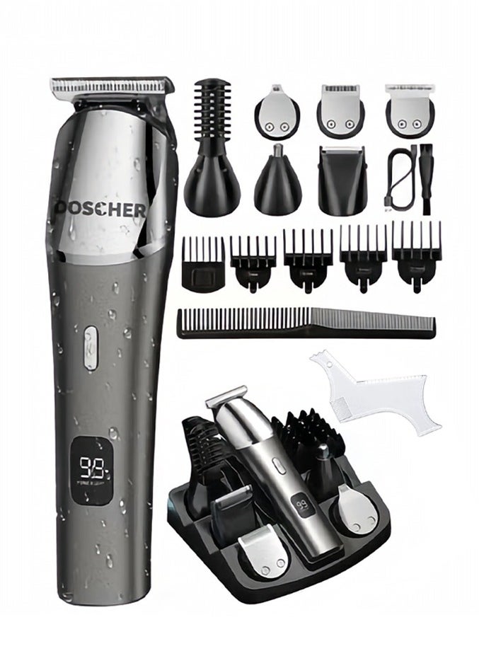 DOSCHER Electric Hair Trimmer for men, Body Shaver Groomer Safe Suitable, Shaver Rechargeable Waterproof Wet And Dry  - Image 1