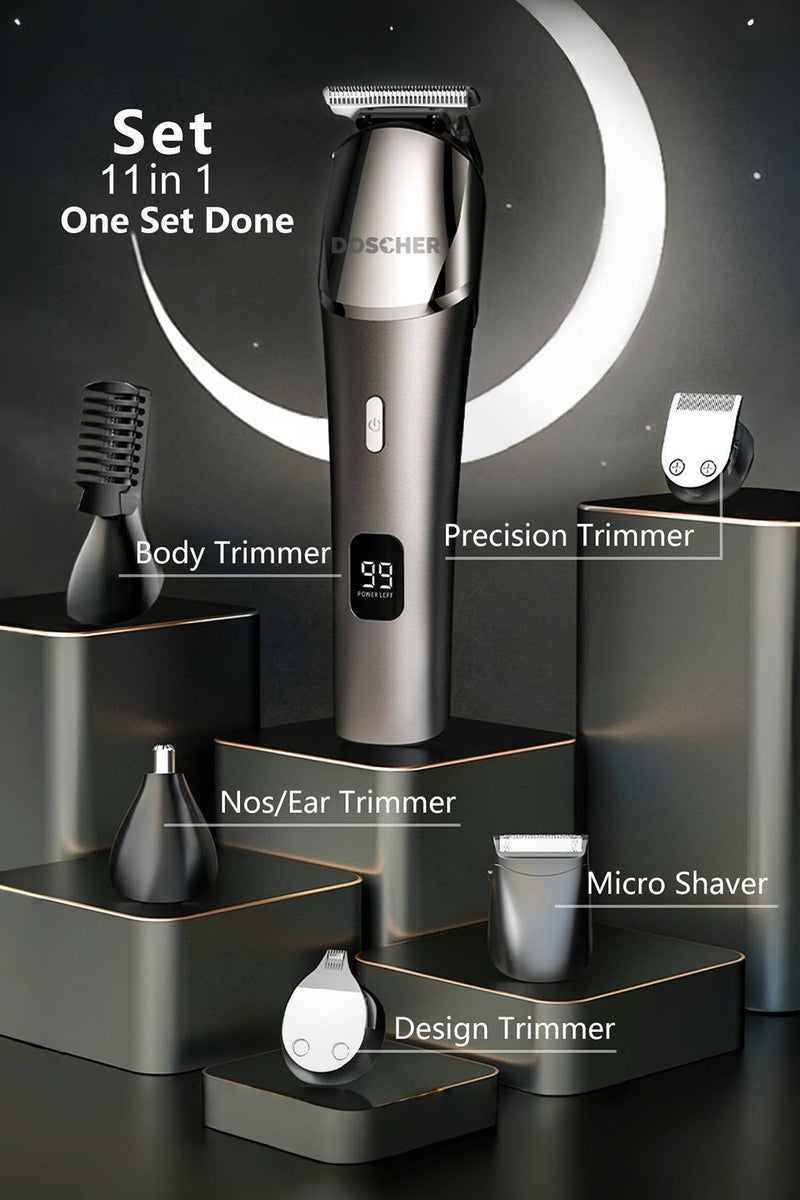 DOSCHER Electric Hair Trimmer for men, Body Shaver Groomer Safe Suitable, Shaver Rechargeable Waterproof Wet And Dry - Image 2
