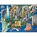 Bits and Pieces 1000 Piece Jigsaw Puzzle for Adults New York City View Statue of Liberty Skyline Jigsaw Puzzle by Artist Joseph Burgess Completed Puzzle Size 20 x 27 - Image 2