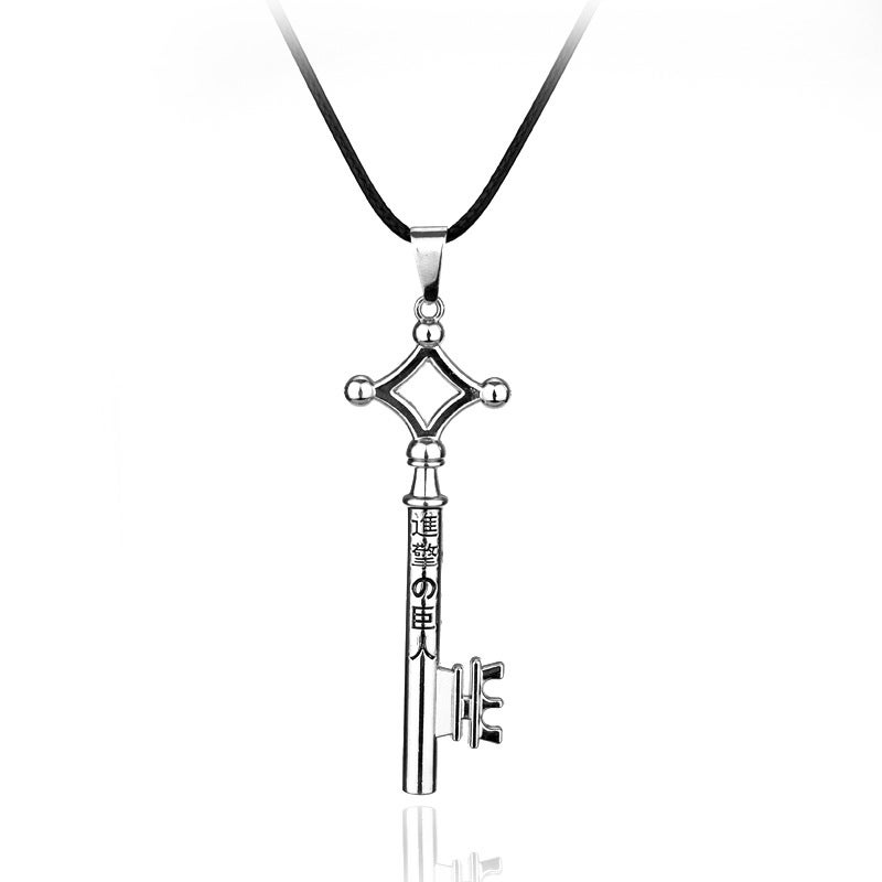 Attack on Titan Eren Key Pendant Necklace Sweater Chain - Image 2
