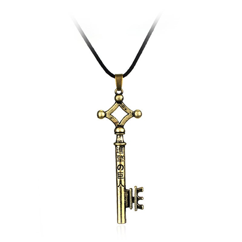 Attack on Titan Eren Key Pendant Necklace Sweater Chain - Image 5