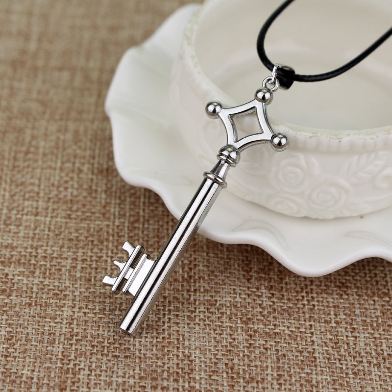 Attack on Titan Eren Key Pendant Necklace Sweater Chain - Image 4