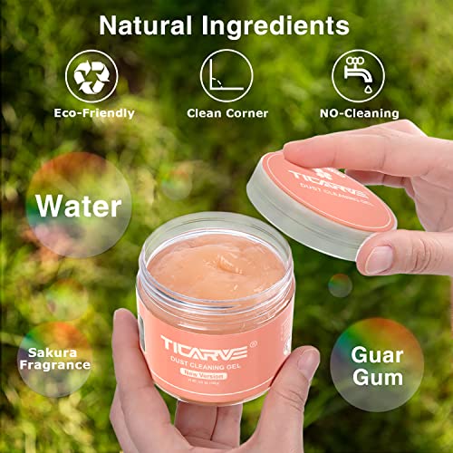 TICARVE Cleaning Gel for Car Detail Putty Car Vent Cleaner Putty Gel Detail Auto Tools Car Interior Cleaner Cleaning Mud for Car and Keyboard Cleaner Slime 2024 Upgrade - Image 4