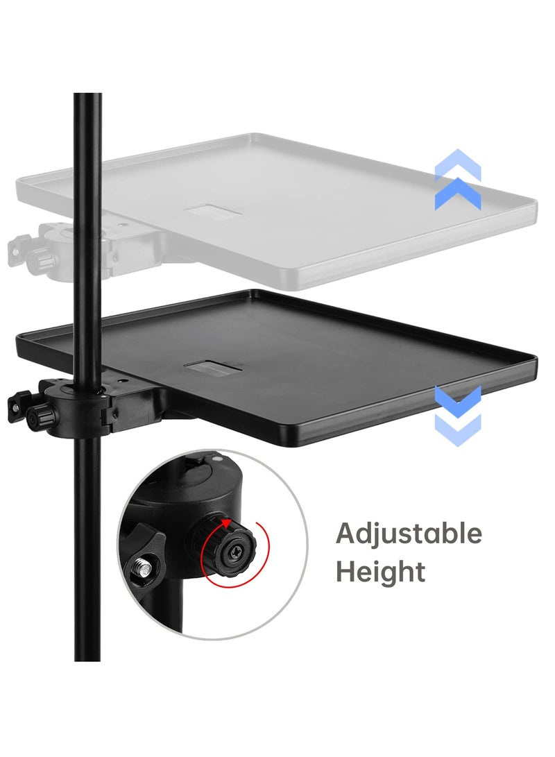 Excefore Microphone Stand Tray, 10.63 * 8.07’’ Large Universal Sound Card Tray, Large Universal Sound Card Tray, for Recording, Live Streaming, Stage Performance, Standard Tray - Image 4