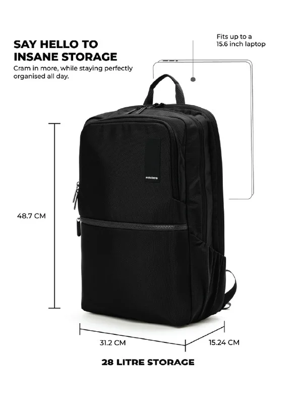Mokobara The Kaleido Backpack, Water-Resistant 15.6" Laptop Bag with Luggage Sleeve for Work, Travel, and Daily Use - Suitable for Men and Women