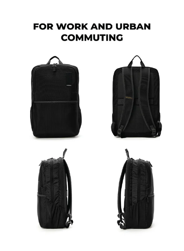 موكوبارا للتجارة ذ.م.م The Kaleido Backpack, Water-Resistant 15.6" Laptop Bag with Luggage Sleeve for Work, Travel, and Daily Use - Suitable for Men and Women