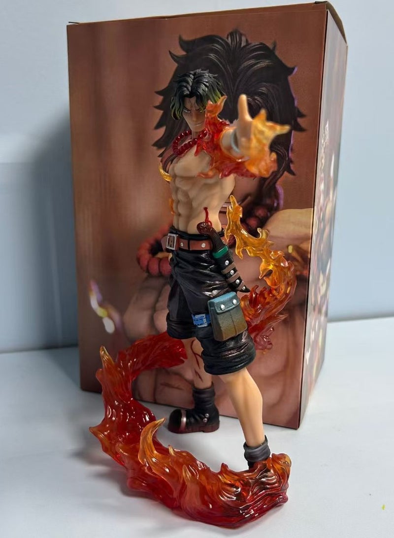 general ONE PIECE GK Top Showdown, Flame Fingertips, Ace, Standing Position, Scene, Boxed, Figure, Ornament Gifts for Fans and Friends, Home Decoration (21cm)  - Image 2