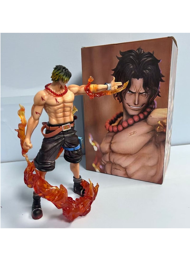 general ONE PIECE GK Top Showdown, Flame Fingertips, Ace, Standing Position, Scene, Boxed, Figure, Ornament Gifts for Fans and Friends, Home Decoration (21cm)  - Image 3