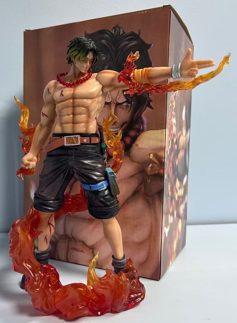 general ONE PIECE GK Top Showdown, Flame Fingertips, Ace, Standing Position, Scene, Boxed, Figure, Ornament Gifts for Fans and Friends, Home Decoration (21cm)  - Image 4