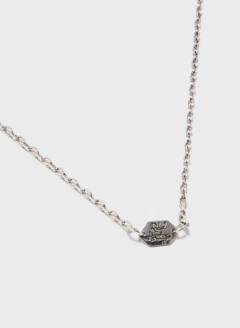 Rebel Heritage Antique Silver Finish Necklace