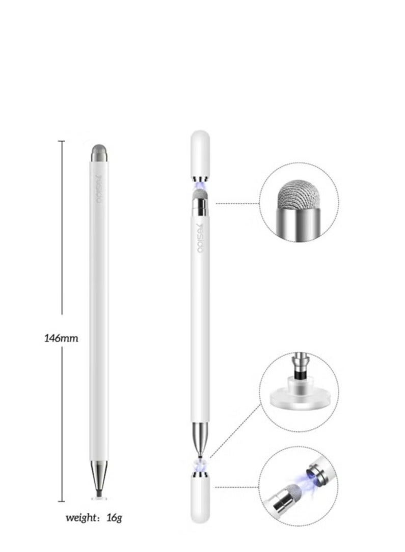 Yesido ST01 S02 SO4 Double-Headed Passive Stylus Pen – High-Precision Capacitive Pen for Tablets, PCs, and Smartphones – Smooth Writing and Drawing, No Batteries Needed - Image 4