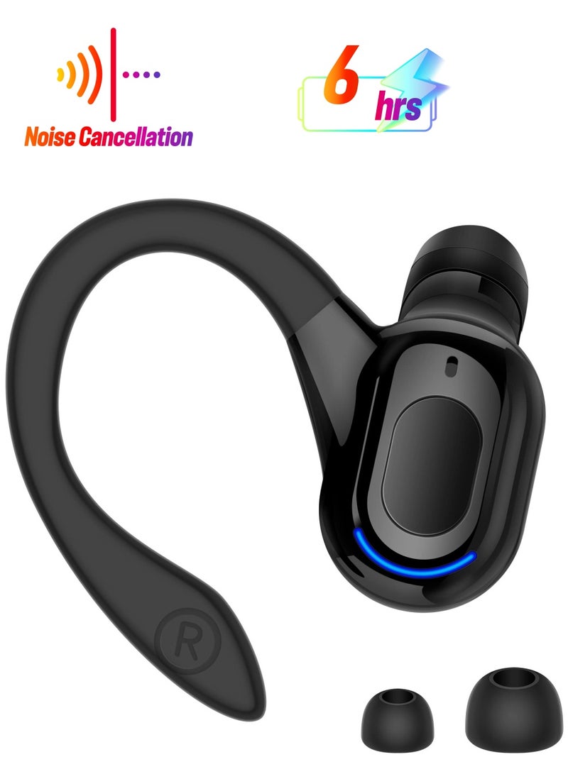 KASTWAVE Bluetooth Headset, Wireless Bluetooth Earpiece V5.2 Headphones with Mic Noise Canceling In Ear Bluetooth Headset Earphones Earbuds for Business Office Driving Black  - Image 1