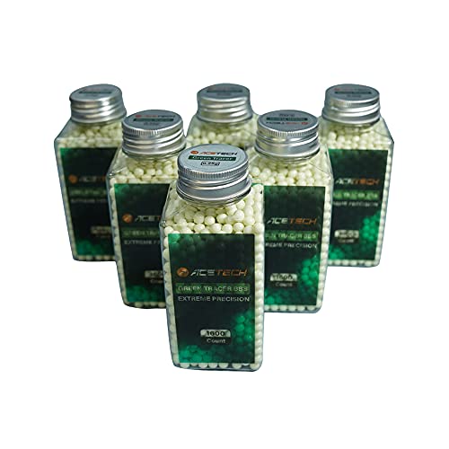 ACETECH Airsoft Tracer BB 6mm 9600 Count High Precision Polished Design (0.20g, Green) - Image 3