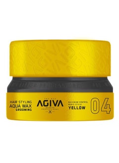 Agiva Hair Styling Aqua Wax Grooming Maximum Control Men’s Style Yellow  - Image 1