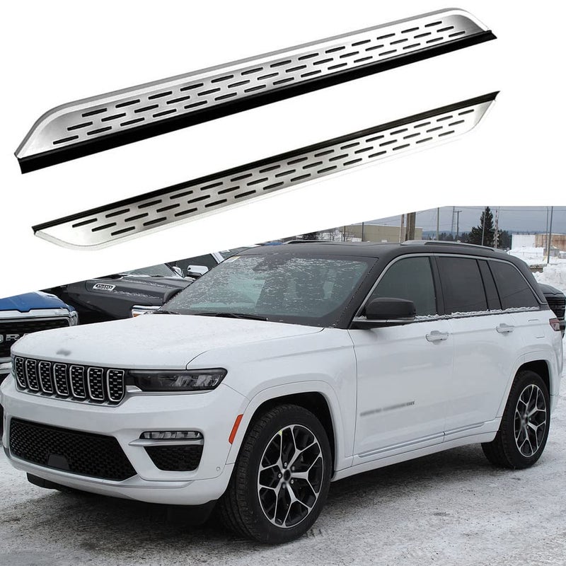 Generic FTAPACCE 2PCS Side Steps Running Boards Fits for Jeep Grand Cherokee 2022 2023 Side Nerf Bars Side Pedals 