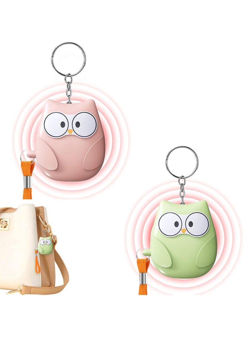 CMGTYYD 2Pcs Personal Alarm Keychain, 130dB Small Cute Portable Security Keychain, Long Standby Multifunctional Personal Protection Devices with Light for Women Females Girls Ladies  - Image 1